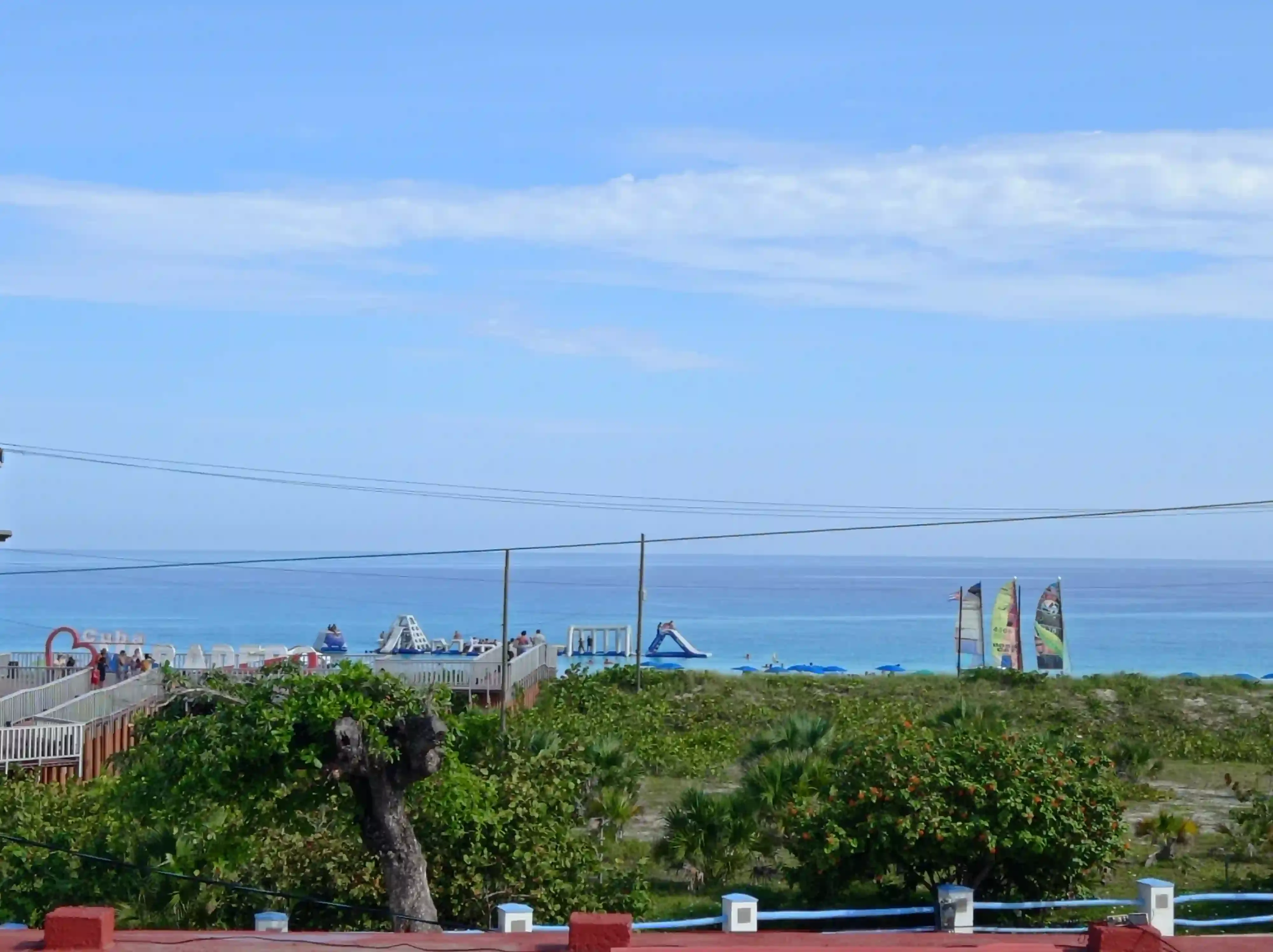 view of the beach from casa mercy rooftop